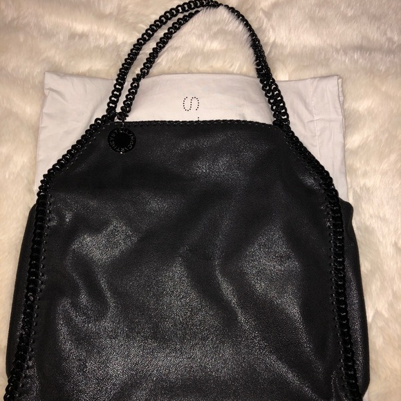 stella mccartney black chain bag